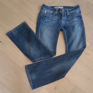 Big Star Jeans Women's sz 26R Sweet Boot Ultra Low Rise Denim Jeans
